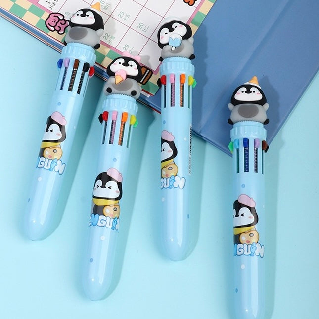 Penguin Ten Color Ballpoint Pen, 36-pcs