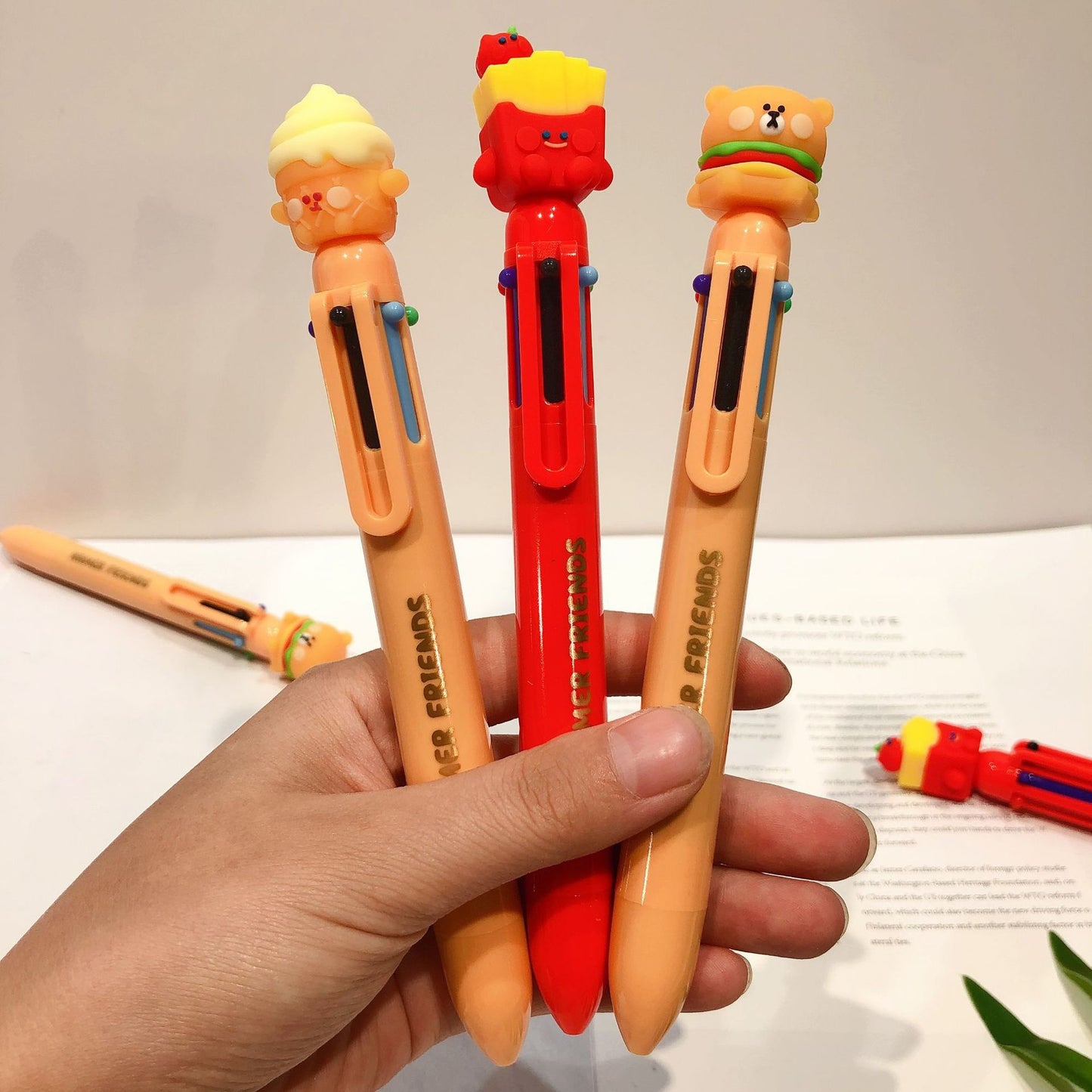 Hamer Friend Six Color Ballpoint Pen, 36-pcs