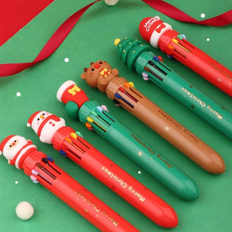 Christmas Ten Color Ballpoint Pen, 36-pcs