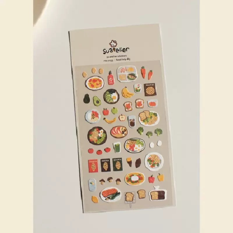 Suatelier Food Trip #5 Sticker, 20-pcs