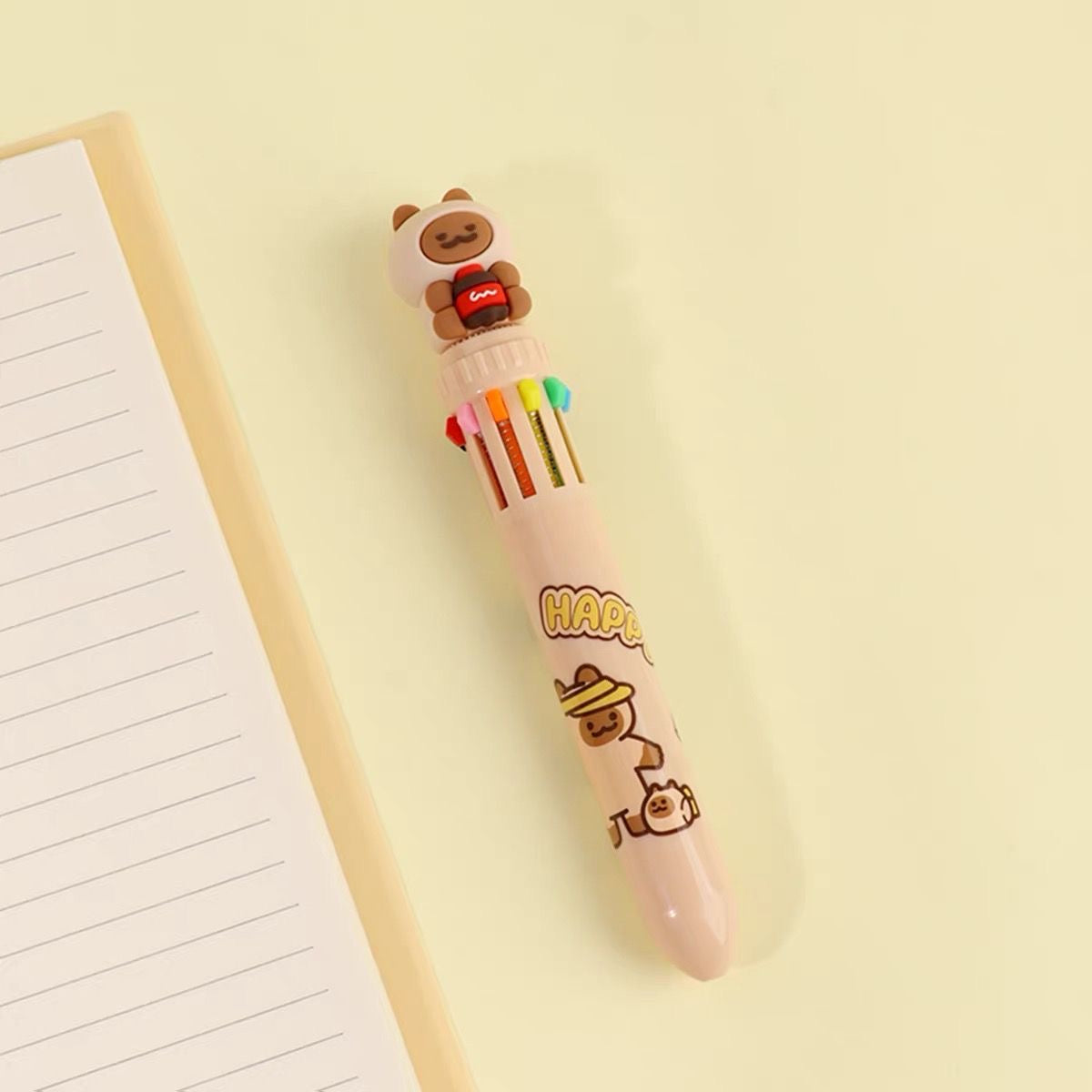 Doggy Cat Ten Color Ballpoint Pen, 36-pcs