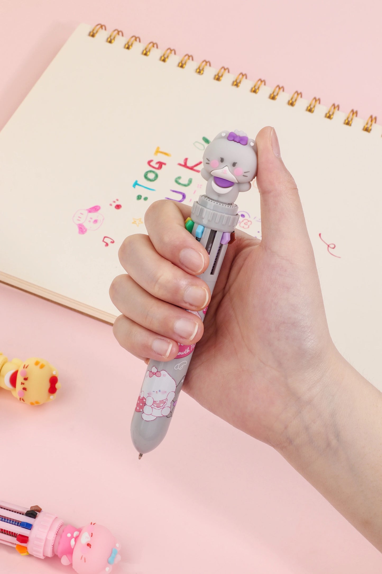 Ribbon Kitty Ten Color Ballpoint Pen, 36-pcs