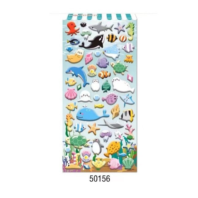 NEKONI Cute animal stereo foam sticker, 18-pcs