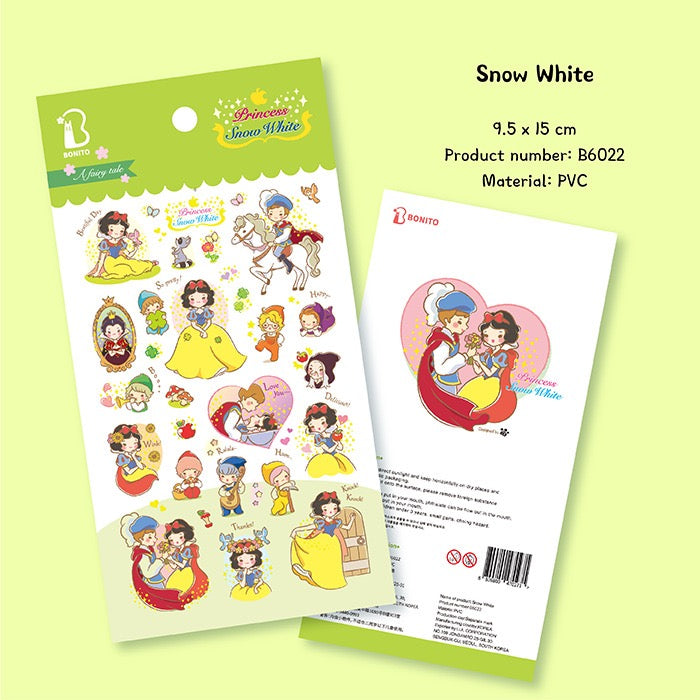 BONITO Snow White Fairy Tale Sticker, 18-pcs