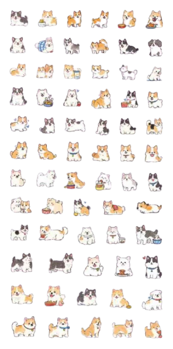 Adorable Animal Sticker collection, 20-pcs/set