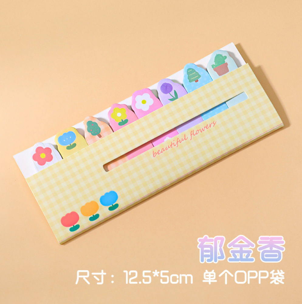 Cute Animal Character Sticker Note, 20-pcs/set