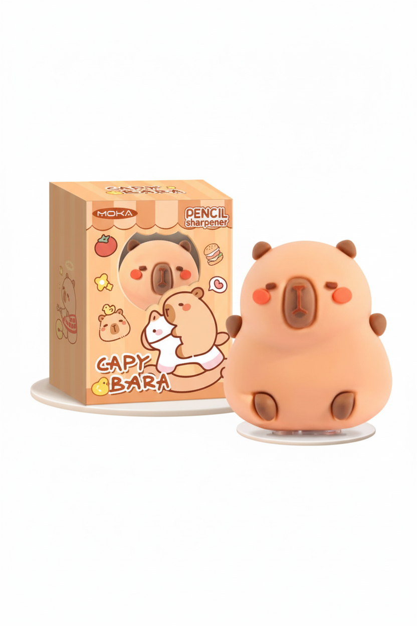 Capybara Pencil Sharpener with White Background