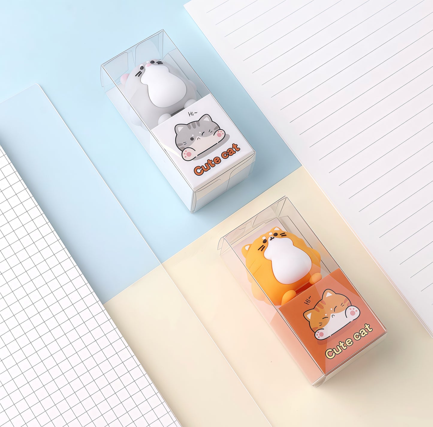 Chubby Cat Pencil Sharpener, 24-pcs