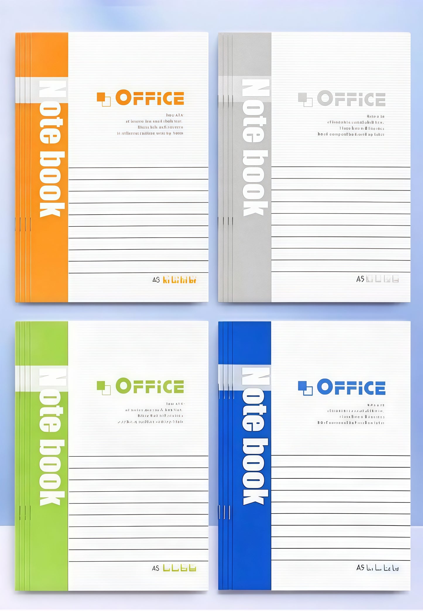 A5 Lined Notebook, 40-pcs/set