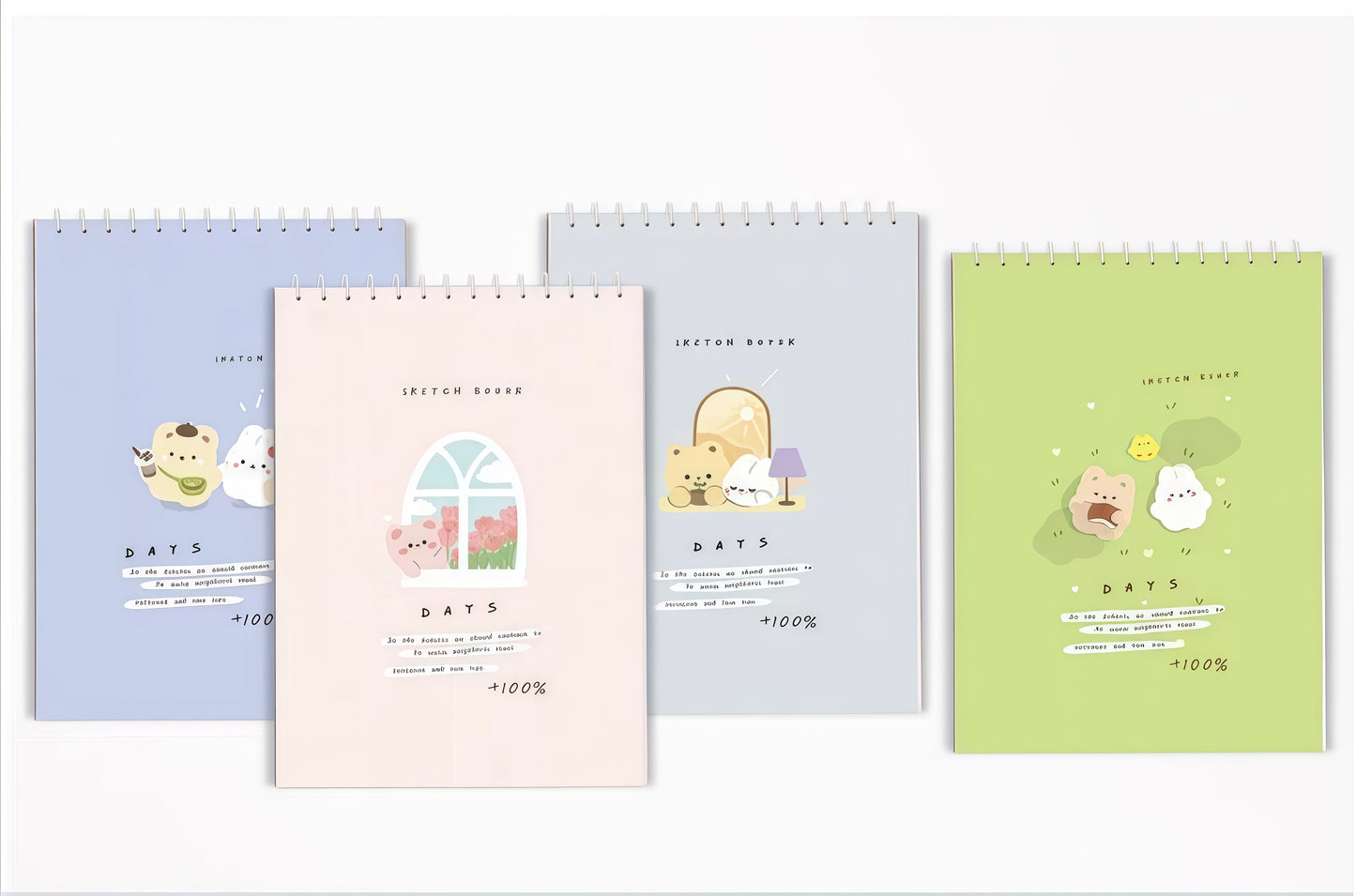 Modern Cute Minimal Sketch pad, 128-pcs/set