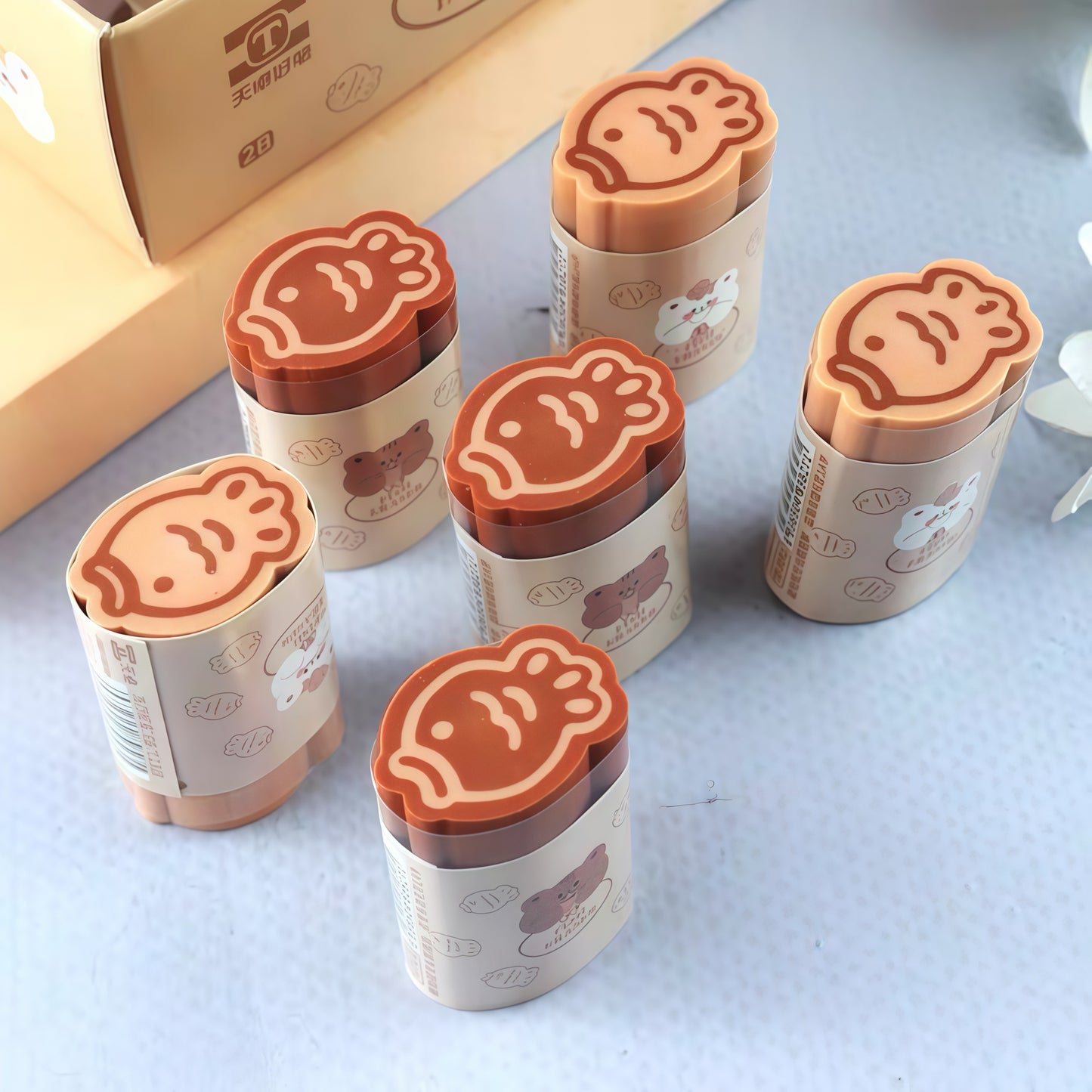 Cute Fish Eraser Set, 48-pcs/set