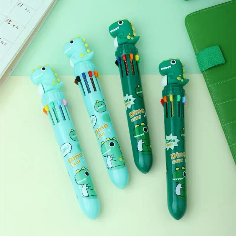 Dinosaur Ten Color Ballpoint Pen, 36-pcs