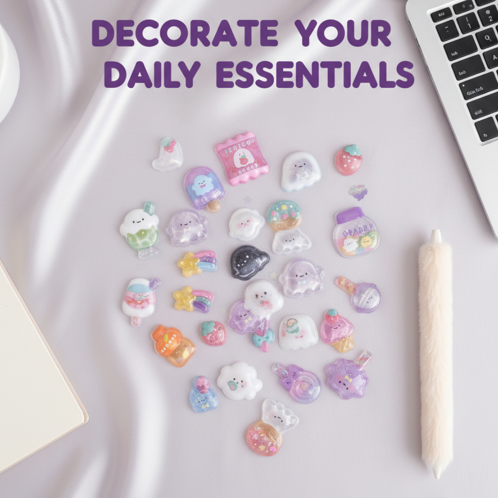 3D Sticker Cute Animal & Dessert Collection, 20-pcs/set