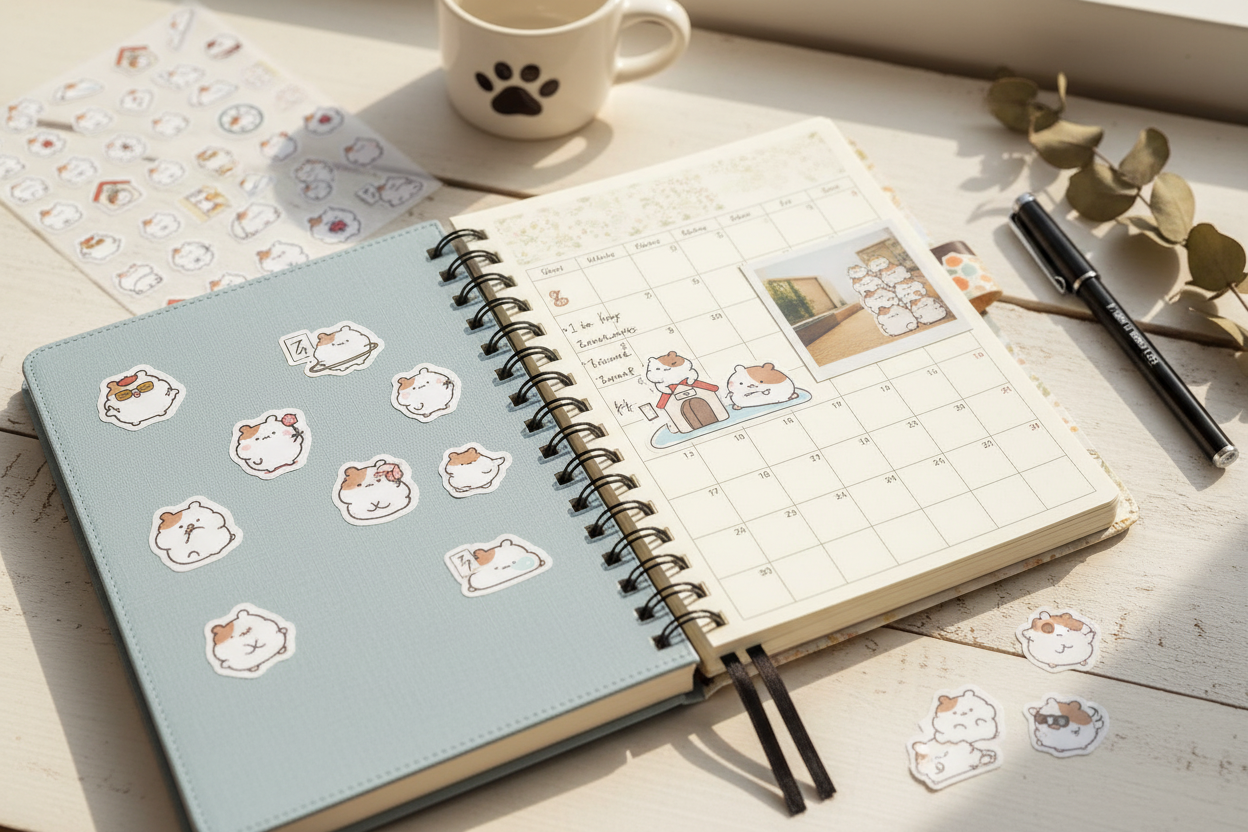 可爱仓鼠贴纸产品图2