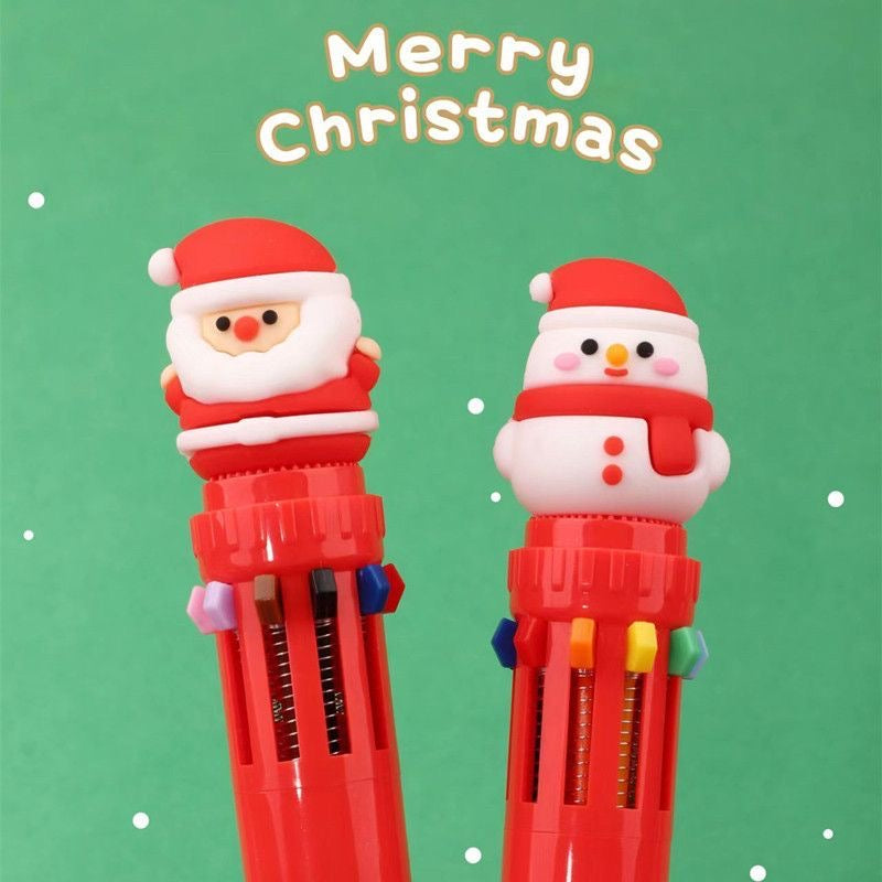 Christmas Ten Color Ballpoint Pen, 36-pcs