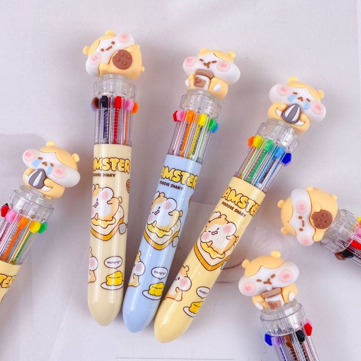 Hamster Ten Color Ballpoint Pen, 36-pcs