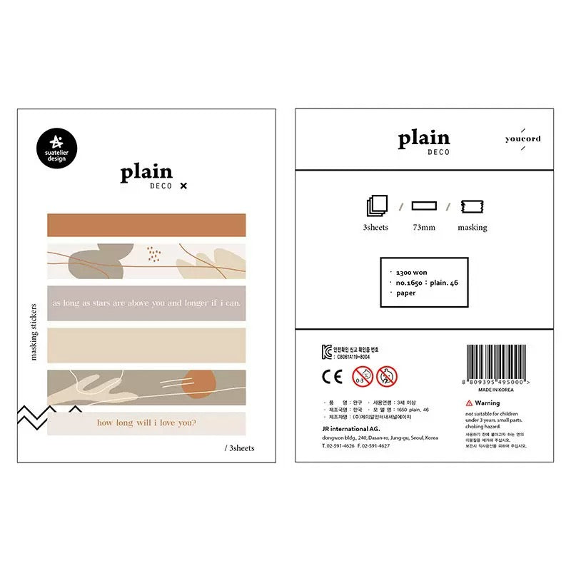 Suatelier Planner Index Tabs, 20-pcs