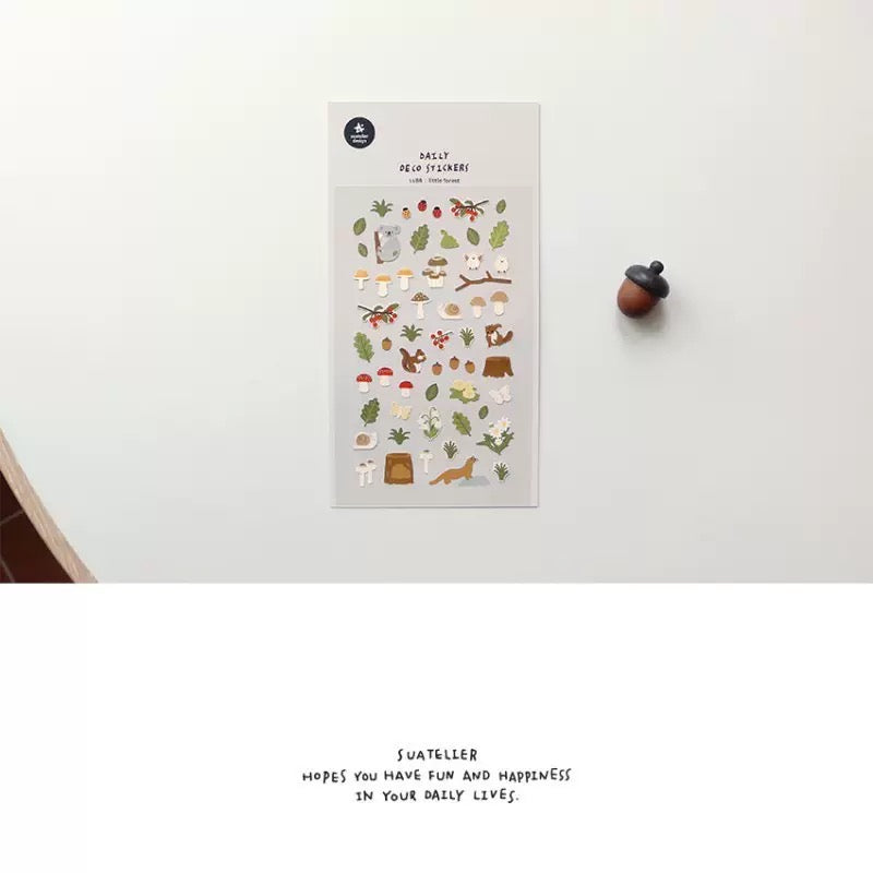 Suatelier Little Forest Sticker, 20-pcs