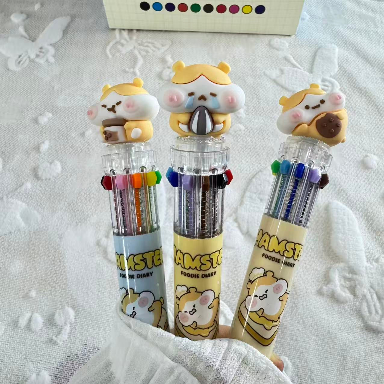 Hamster Ten Color Ballpoint Pen, 36-pcs