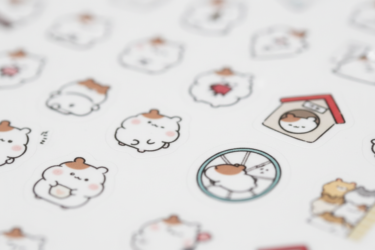 可爱仓鼠贴纸产品图4