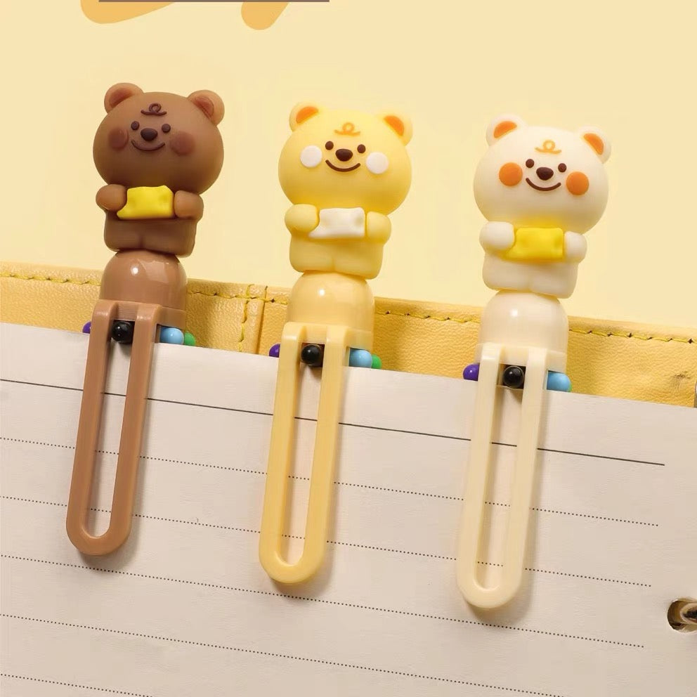 Cheese Bear Six Color Ballpoint Pen, 36-pcs