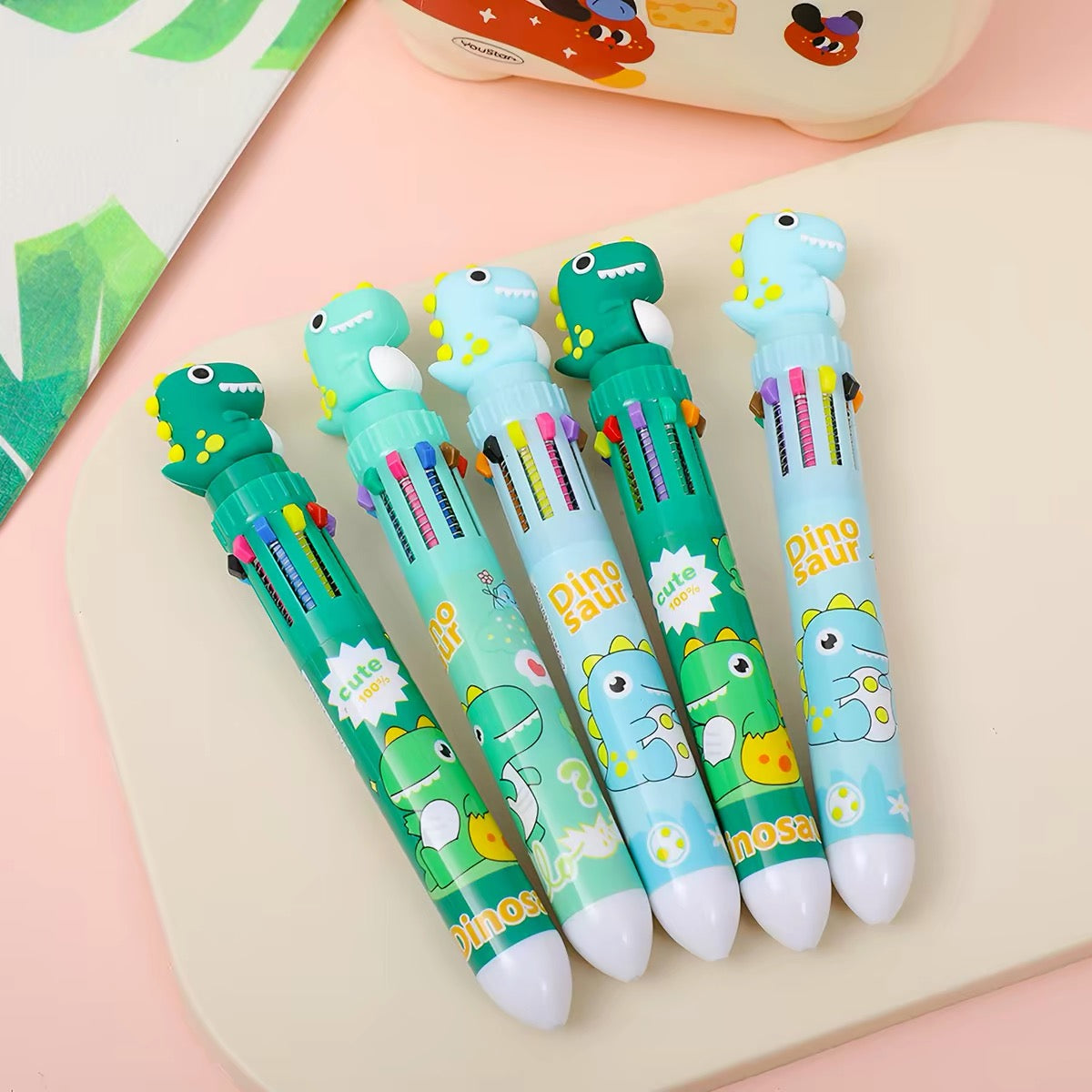 Dinosaur Ten Color Ballpoint Pen, 36-pcs