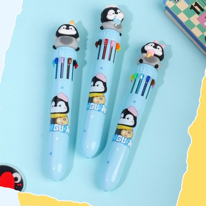 Penguin Ten Color Ballpoint Pen, 36-pcs