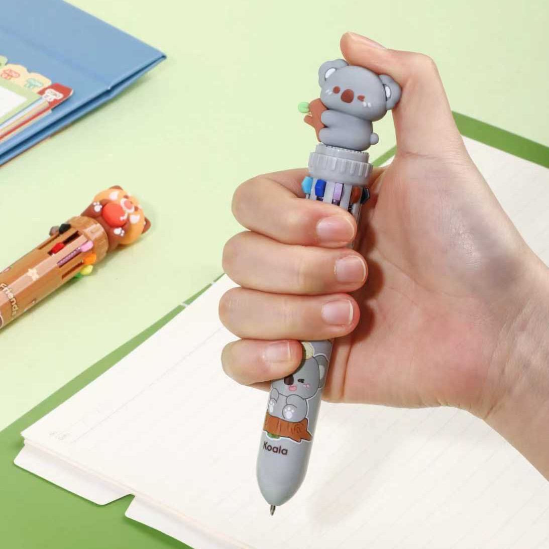 Forest Friends Ten Color Ballpoint Pen, 36-pcs