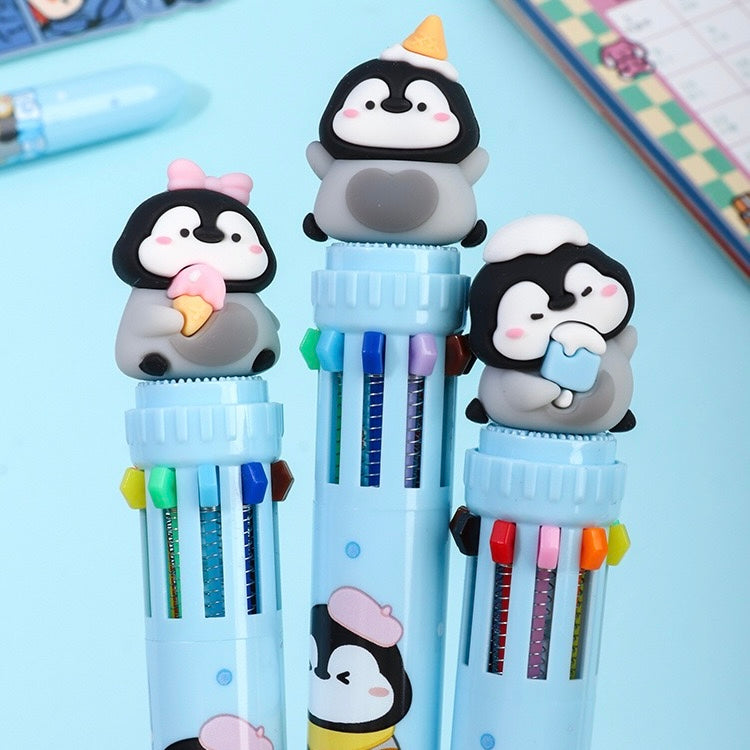 Penguin Ten Color Ballpoint Pen, 36-pcs