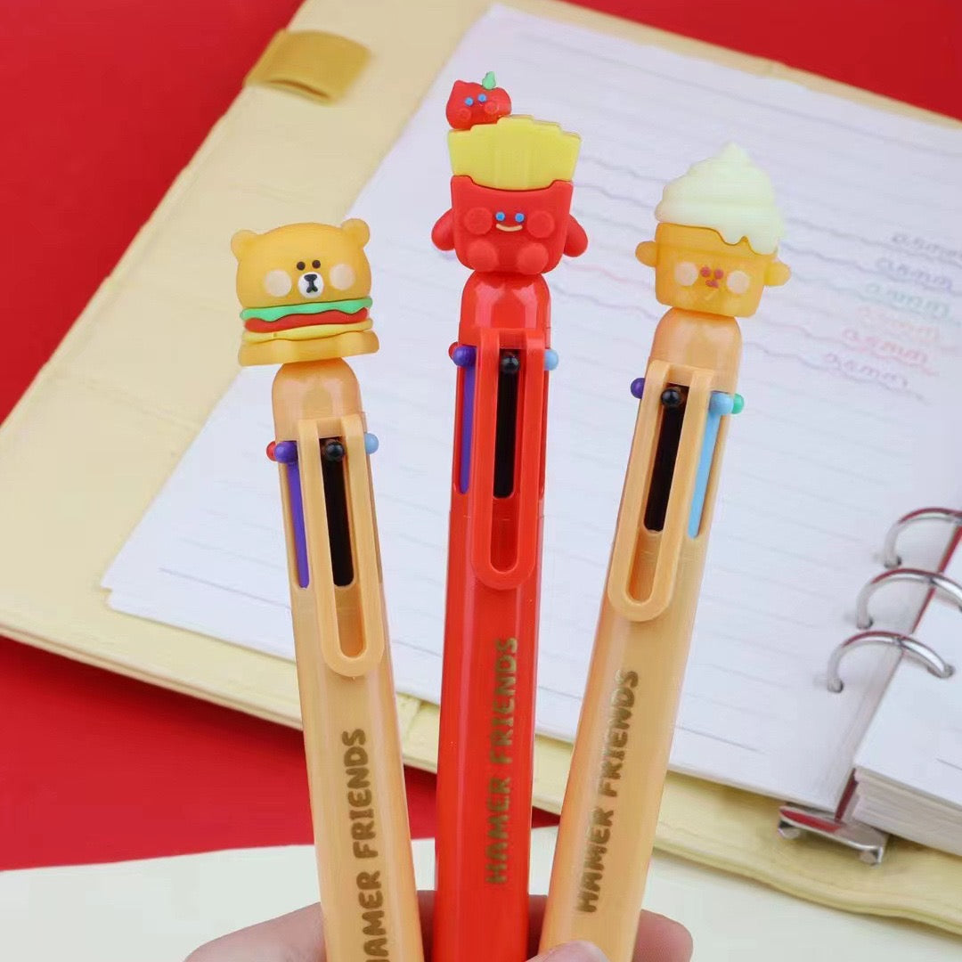 Hamer Friend Six Color Ballpoint Pen, 36-pcs