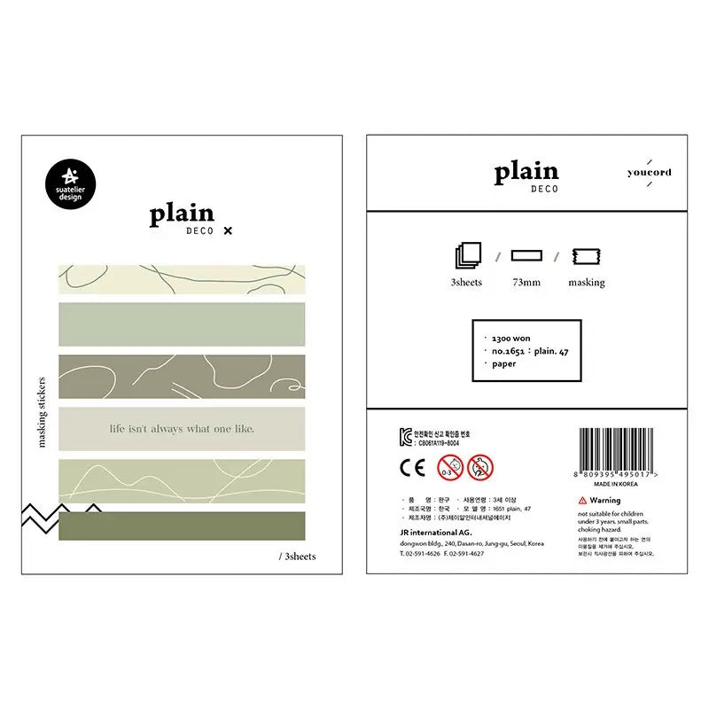 Suatelier Planner Index Tabs, 20-pcs