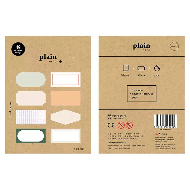 Suatelier Planner Index Tabs, 20-pcs