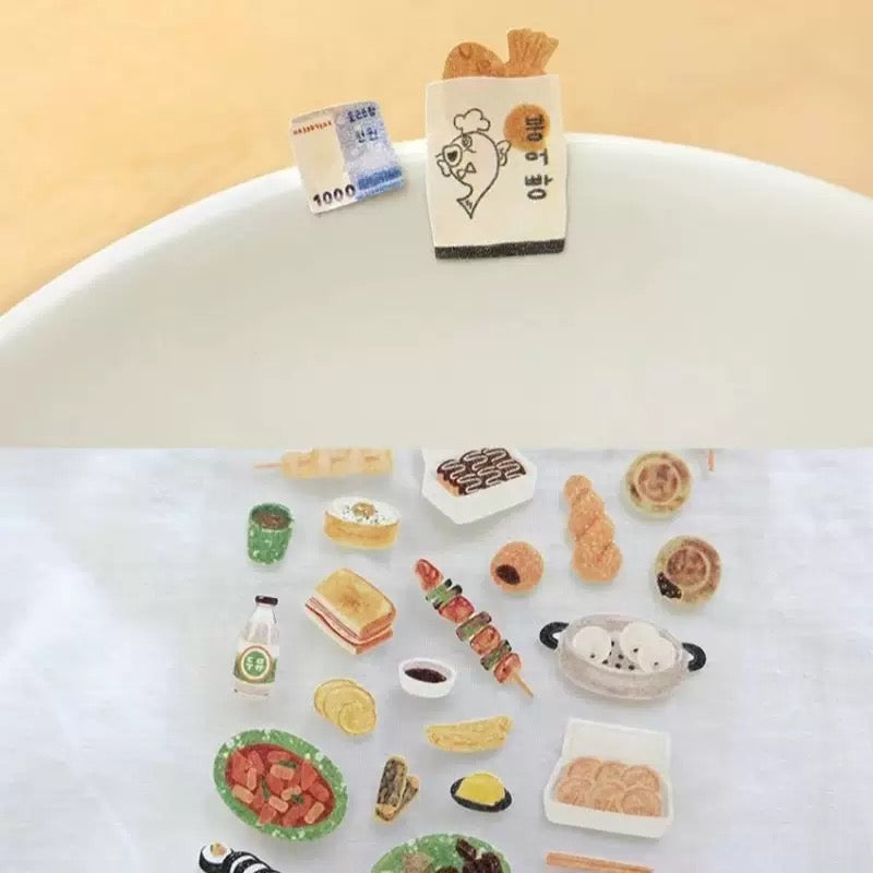 Suatelier Street Food Sticker, 20-pcs