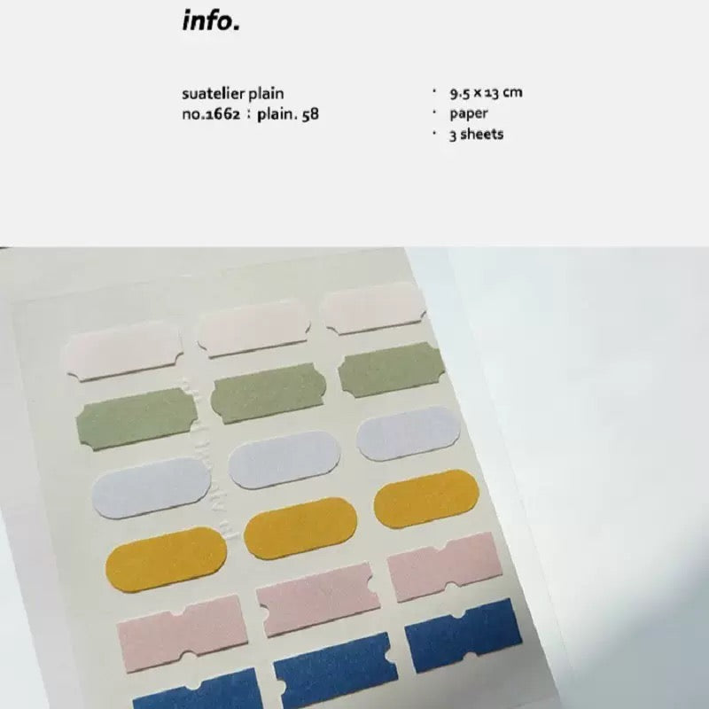 Suatelier Planner Index Tabs, 20-pcs