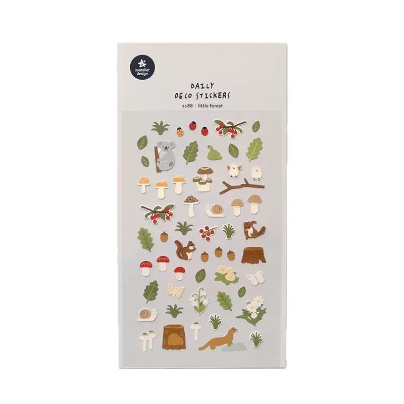 Suatelier Little Forest Sticker, 20-pcs
