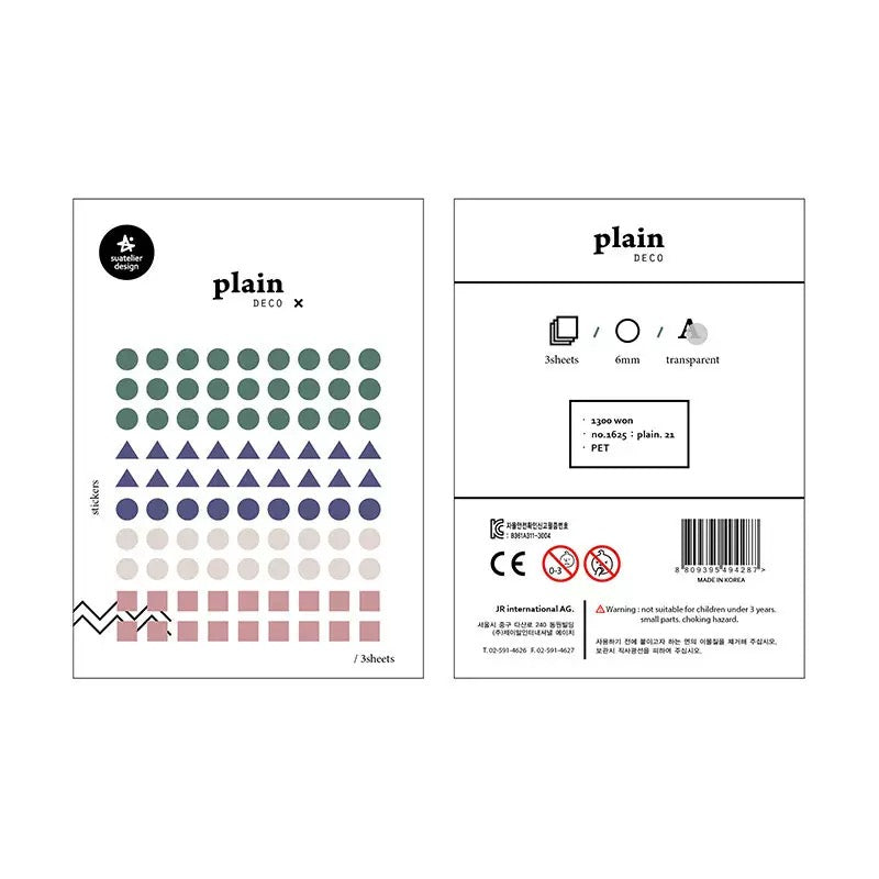 Suatelier Planner Index Tabs, 20-pcs