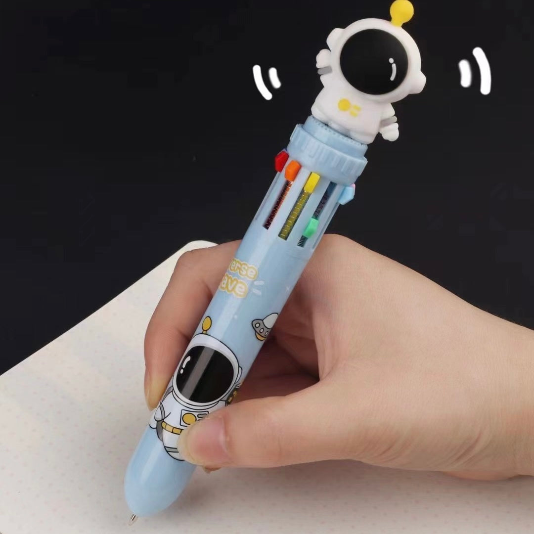 Astronaut Ten Color Ballpoint Pen, 36-pcs