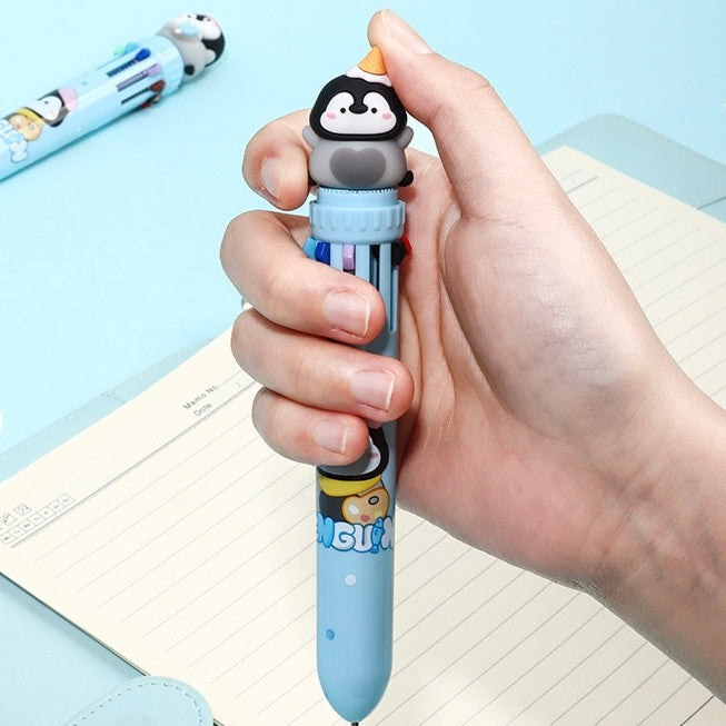 Penguin Ten Color Ballpoint Pen, 36-pcs