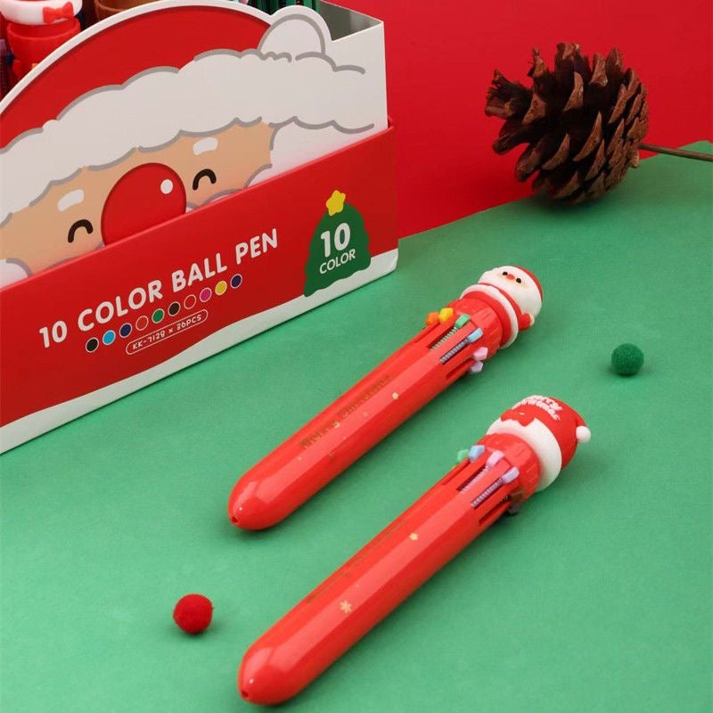 Christmas Ten Color Ballpoint Pen, 36-pcs