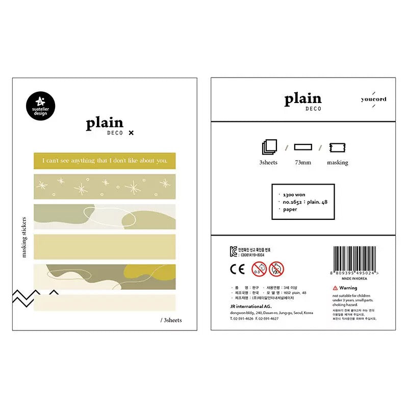 Suatelier Planner Index Tabs, 20-pcs