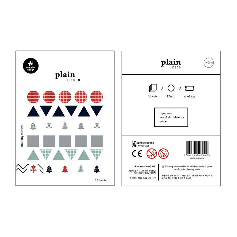 Suatelier Planner Index Tabs, 20-pcs