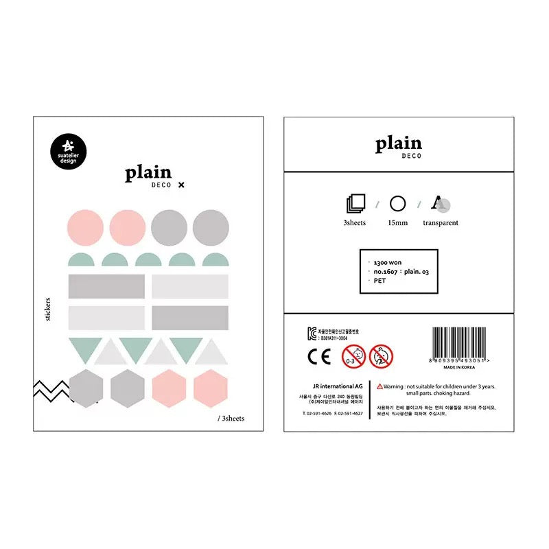 Suatelier Planner Index Tabs, 20-pcs