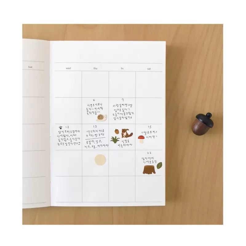 Suatelier Little Forest Sticker, 20-pcs