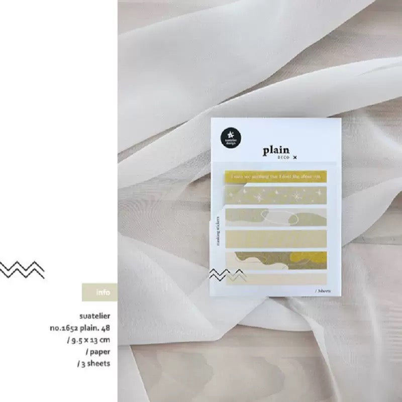 Suatelier Planner Index Tabs, 20-pcs