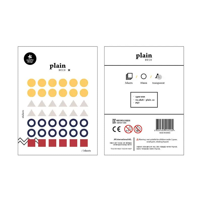 Suatelier Planner Index Tabs, 20-pcs