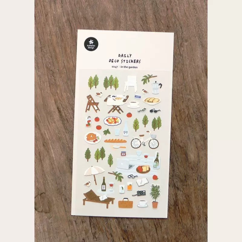 Statelier In the Garden Sticker, 20-pcs