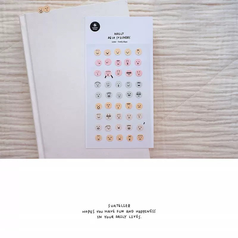 Suatelier Lively Days Sticker, 20-pcs