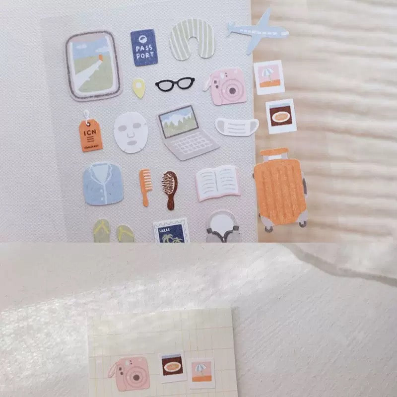 Suatelier Happy Journey Sticker, 20-pcs