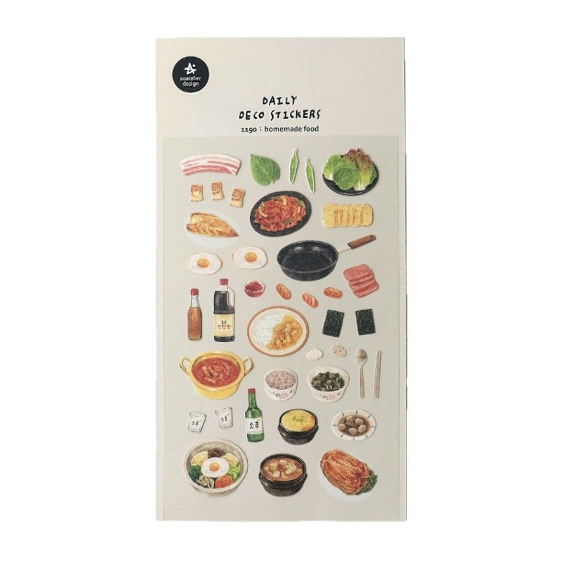 Suatelier Homemade Food Sticker, 20-pcs