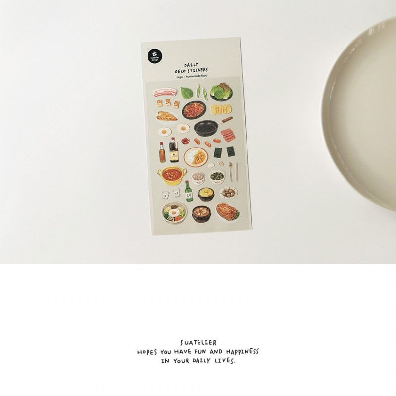 Suatelier Homemade Food Sticker, 20-pcs